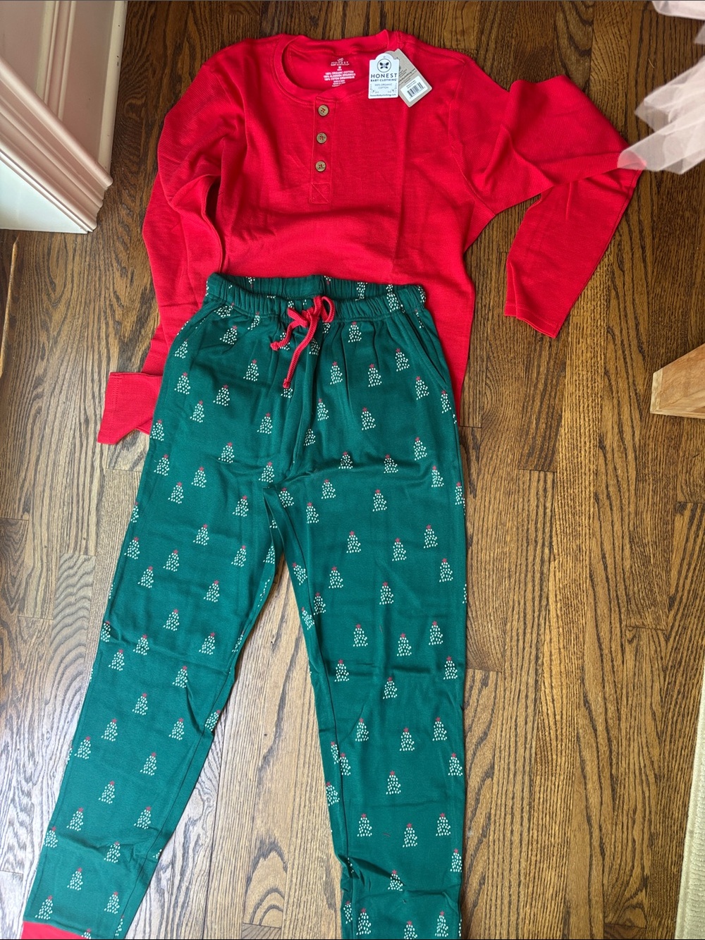 NWT organic cotton Christmas PJ set